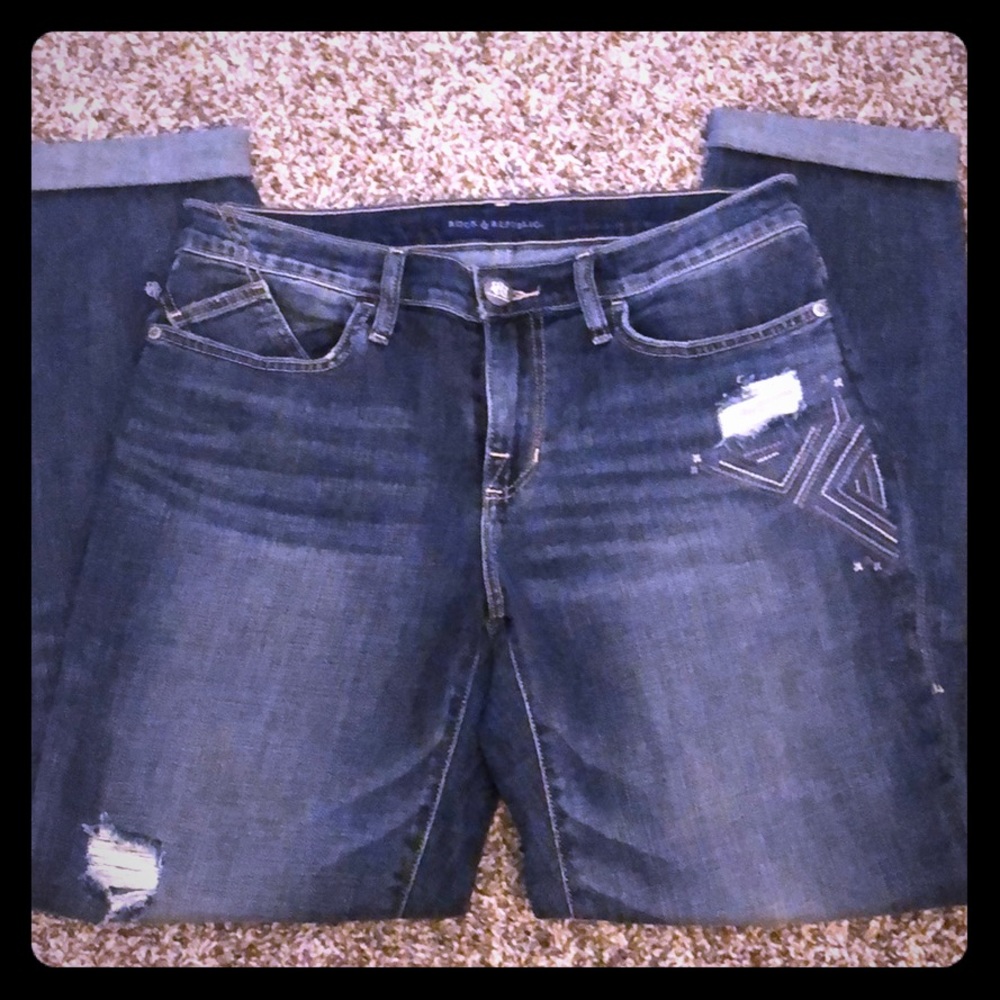 Rock and Republic Cropped Pant Size 8